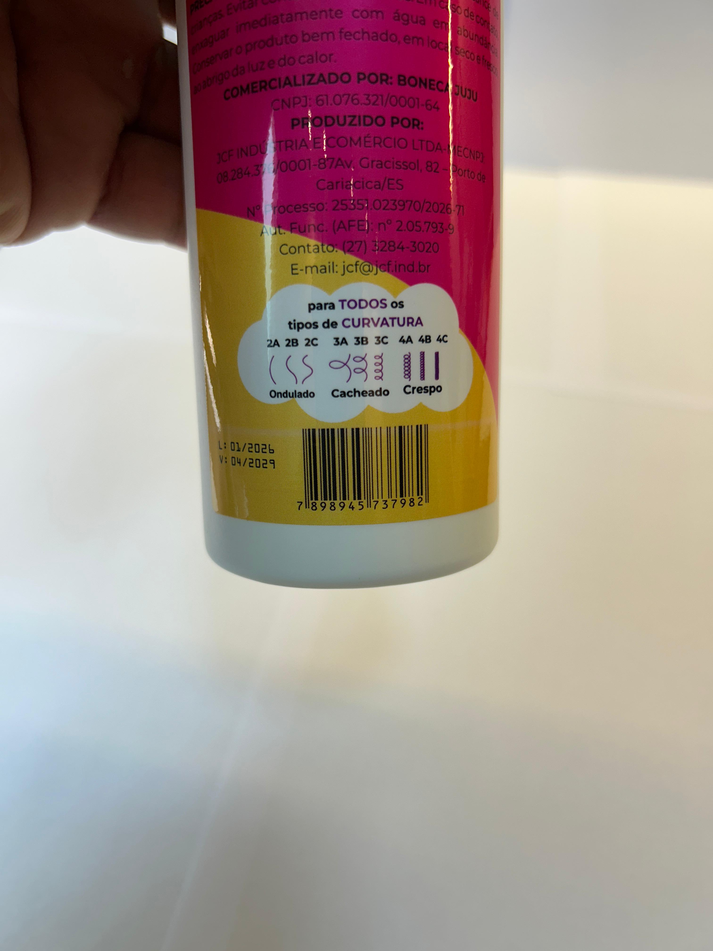 Condicionador Infantil para Cabelos Cacheados 500ml | Boneca Juju